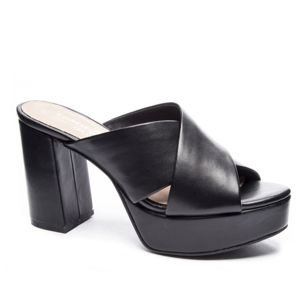 Chinese Laundry Teagan Platform Mule Black